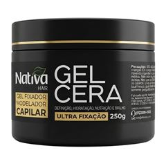 Gel Cera Fixador Modelador Capilar Nativa Hair Ultra Fixação 250G