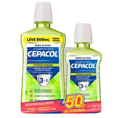 Kit Antisséptico Bucal Cepacol Citrus Fusion 750ml