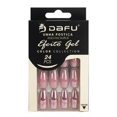 Unha Postica Dafu Efeito Gel Adesivo Duplo DF67-UP016-10-6