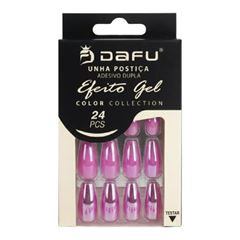 Unha Postica Dafu Efeito Gel Adesivo Duplo DF67-UP016-10-10