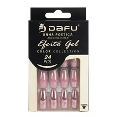 Unha Postica Dafu Efeito Gel Adesivo Duplo DF67-UP016-10-3