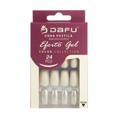 Unha Postica Dafu Efeito Gel Adesivo Duplo DF67-UP015-10-1