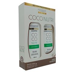 Kit Shampoo 230ml + Condicionador 190ml Kerabrasil Coco