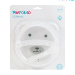 Prato Bichinho Pimpolho C/Divisoria E Talher Urso Unissex