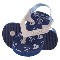 Kit Sandália Praiana Pimpolho Baby Barcos Marinhos REF 0074481 C/6 Pares Tamanhos 17/18-19-20-21-22-23
