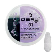Gel Construtor Dafu Glitter Transparent 01 15g