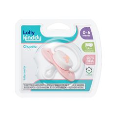 Chupeta Lolly Kinddy Silicone Tamanho 2 Rosa