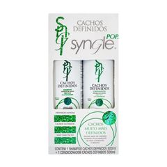 Kit Shampoo 300ml + Condicionador 300ml Syngle Cachos Pop