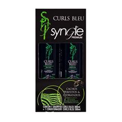 Kit Shampoo 300ml + Condicionador 300ml Syngle Curls Bleu Premium