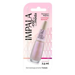 Esmalte Impala Cor da Moda Efeito Pó Cromado Asa de Fada Blister