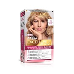 Coloração Imedia Excellence Creme L Oréal Louro Claro 8