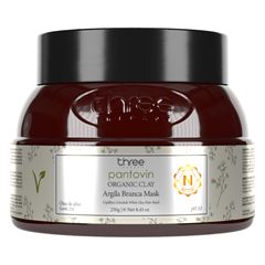 Máscara Nutrição Three Therapy Organic Clay Argila Branca 250g