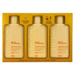 Kit Shampoo Condicionador É Máscara Nuance Sol de Copacabana 250ml