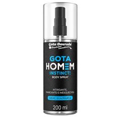 Body Splash Gota Dourada Gota Homem Instinct 200ml