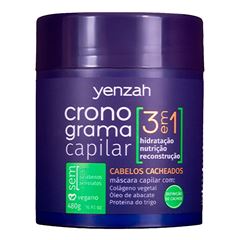Máscara Yenzah Cronograma Capilar 3 em 1 Cachos