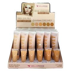 Base Líquida Bella Femme Velvet Skin Tons Claros C/24