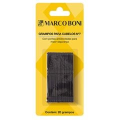 Cartela De Grampo Marco Boni C/20 Numero 7 Cor Preto