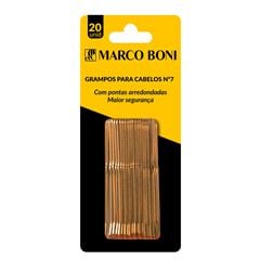 Cartela De Grampo Marco Boni C/20 Numero 7 Cor Dourado
