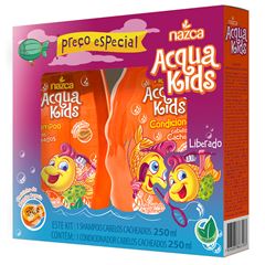 Kit Shampo + Condicionador Nazca Acqua Kids Cabelos Cacheados 250ml