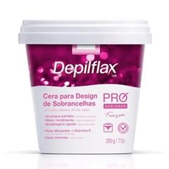 Cera Depilflax Pro Design De Sobrancelhas Fucsia 200g