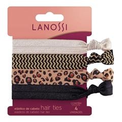 Conjunto Elastico para Cabelo Lanossi Htie Anima C/4