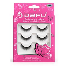 Cilios Postiços Dafu C/3 Pares 011 DF:118-CR0603-2