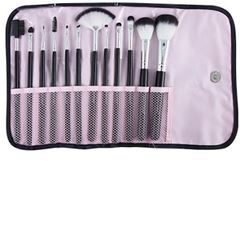 Kit Kp1-5L Com 12 Pincéis Para Maquiagem Macrilan Branco