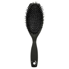 Escova Oval Almofada Para Cabelo - Preta