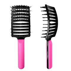 Escova Raquete Para Os Cabelos - Rosa