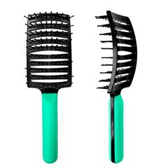 Escova Raquete Para Os Cabelos - Verde