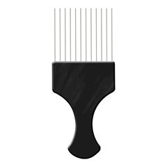 Santa Clara Pente Afro Com Dentes De Aço Ref. 3792