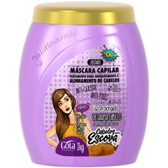 Máscara Capilar Gota Dourada Fortalecimento Cabelos Com Escova 1Kg
