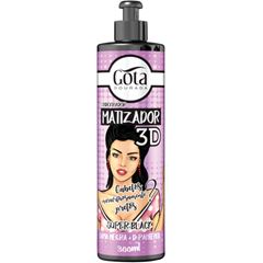 Gota Dourada Condicionador Matizador 3D Super Black 300Ml