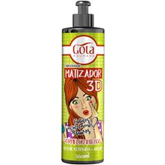 Gota Dourada Condicionador Matizador 3D Vermelho Intenso 300Ml