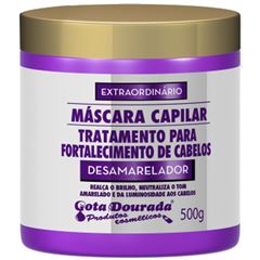 Máscara Capilar Gota Dourada Desamarelador 500G