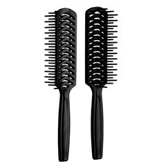 Escova Plástica Jacaré Preta Simples Para Barbeiro