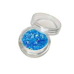 Pote Com Glitter N? 3 Para Decorac?o De Unha - Azul