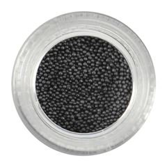 Pote Com Caviar Cinza Para Decorac?o De Unha