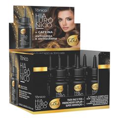Tônico Capilar Display Gota Dourada 30Ml Hialurônico Box 12X30