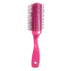 Escova Plástica Modelo Jacaré Luxo Para Cabelos - Rosa