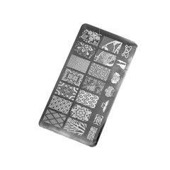 Placa De Metal Bc-06 Para Carimbo De Unha
