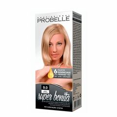 Kit Coloração Creme Super Bonita 9.0 Louro Ultra Claro Probelle 50G