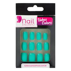 UNHAS NAIL ENCANTO COLOR CURTA AZUL PISC