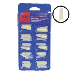 UNHAS POSTICAS TIPS EMPRESS CURVE C/100 