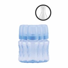Mamadeira Anplas Relevo140Ml- 6 Unidades - Azul
