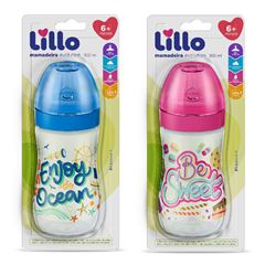 Lillo Mamadeira Super Divertida 300Ml Silicone Rosa