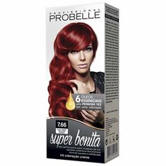 Coloração Probelle Super Bonita Louro Médio Vermelho Intenso 7.66