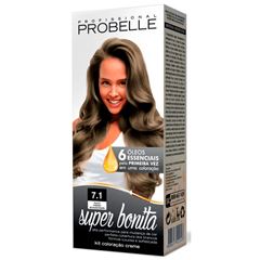 Coloração Probelle Super Bonita 7.1 Louro Médio Acinzentado 50G