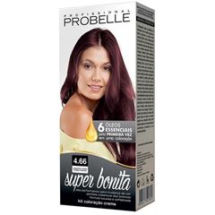 Coloração Probelle Super Bonita Castanho Médio Violeta Intenso 4.66