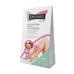 Folha Depilatória Corporal Depimiel Sensitive 16 Unidades